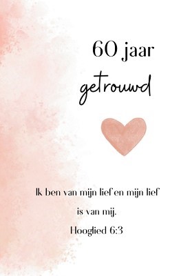 60 jaar getrouwd - kaart