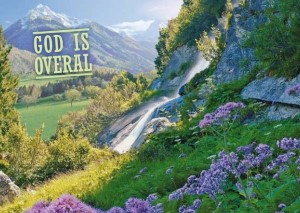 God is overal - kaart