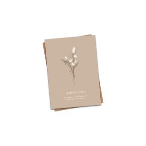 Gefeliciteerd - minikaartje