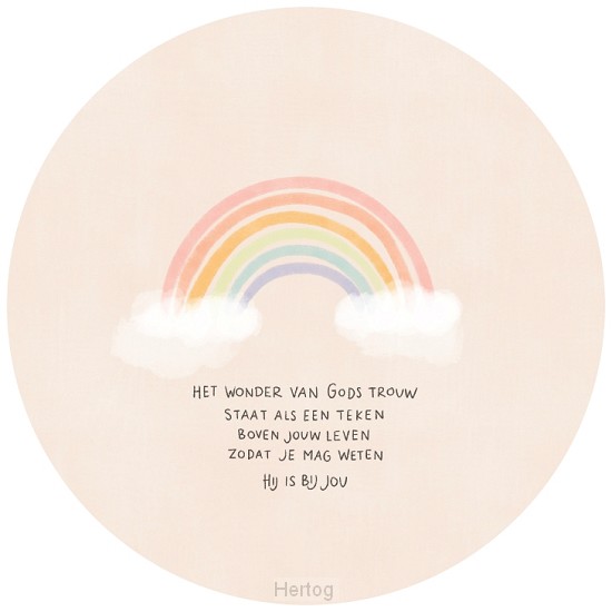 Het wonder van Gods trouw - ronde wenskaart