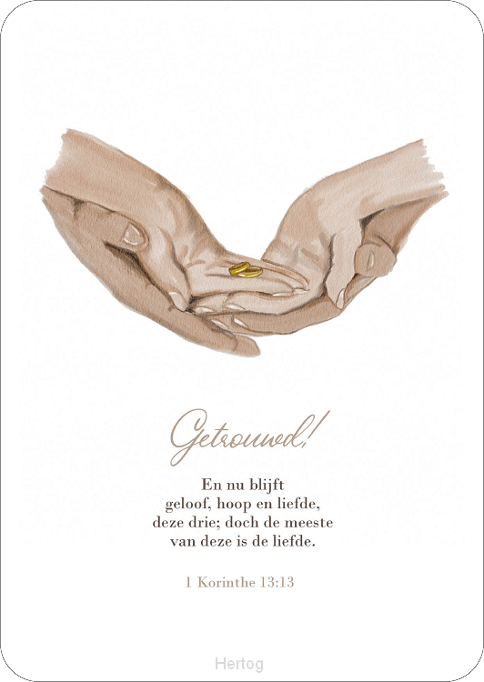 Getrouwd! - wenskaart