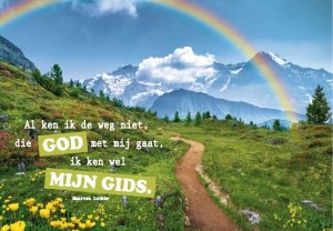Al ken ik de weg niet die God met mij gaat - kaart