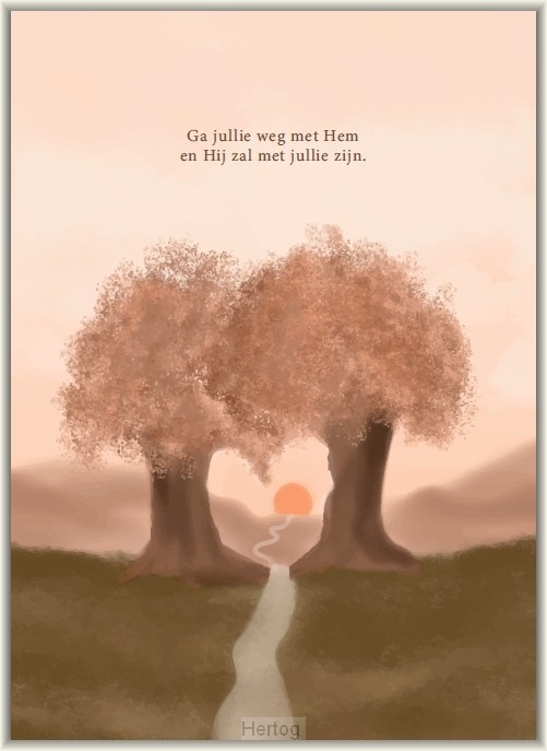 Ga jullie weg met Hem - enkele kaart met envelop