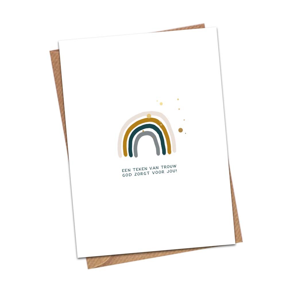 Een teken van trouw God zorgt voor jou! - minikaartje