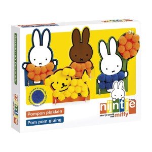 Pompon plakken - Nijntje
