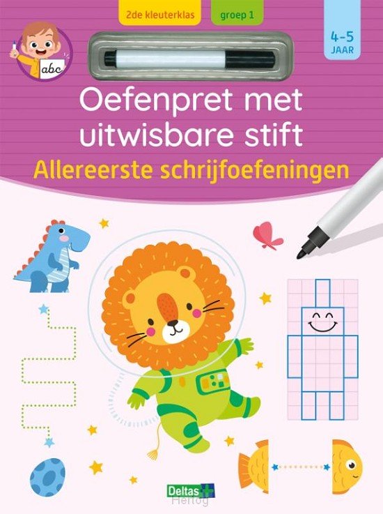 Oefenpret met uitwisbare stift - Allereerste schrijfoefeningen