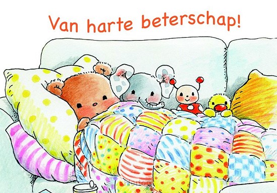 Bobbi Van harte beterschap - kaart