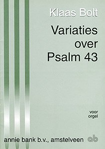 Variaties over psalm 43 - Notenschrift